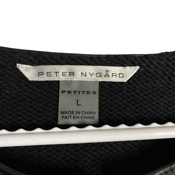 Peter Nygard Women's Patterned Wool Knit Jacket - Picture 5 of 7